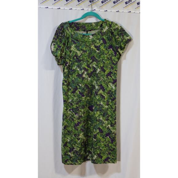 daisy fuentes Basic Dress Green and Purple Size L - Picture 1 of 4